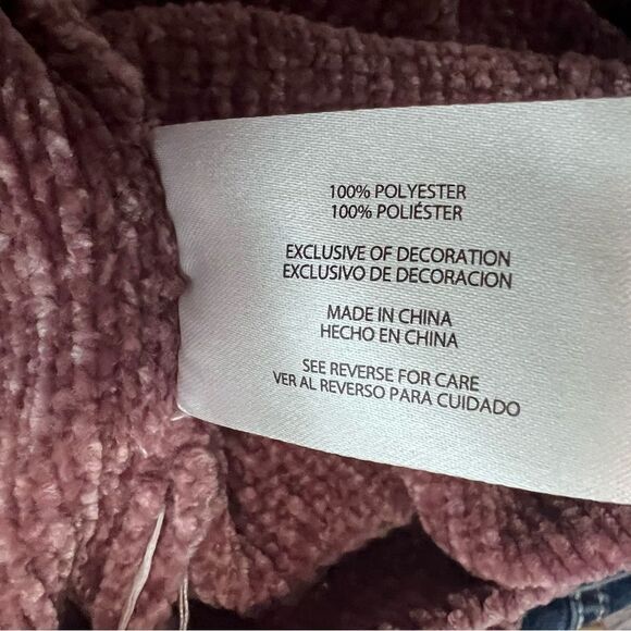 Orvis Dusty Pink Chenille Pullover Sweater Size XXL - Picture 6 of 7